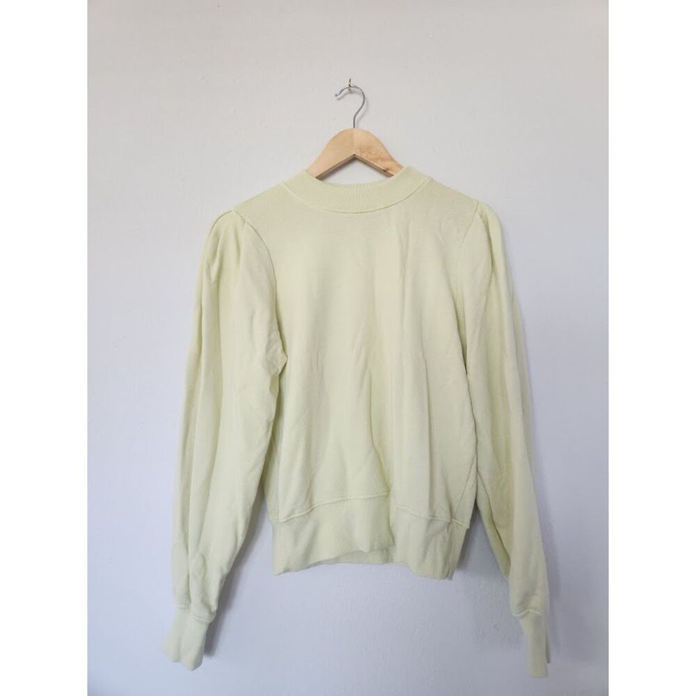Michael‎ Stars Puff Sleeve Sweatshirt in Mint | Size XS